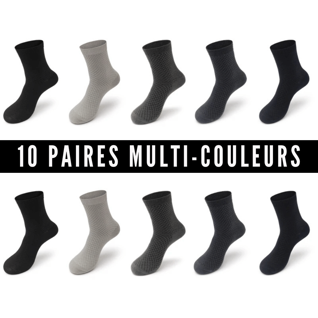 10 Pairs of Bamboo Fiber Socks | Extreme Comfort