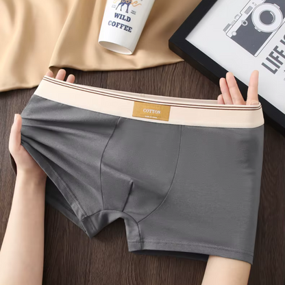 Lots de 5 Boxers Badra Pure Coton - Qualité Premium