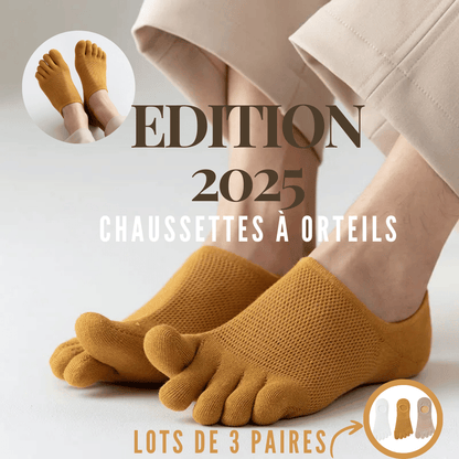 [Lots de 3] Chaussettes à orteils – Plus de stabilité, meilleure circulation, moins de douleurs