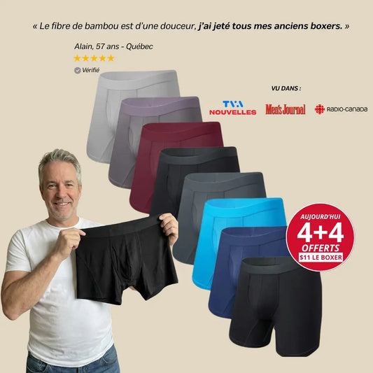 Pack 8 Boxers Bambou | La Douceur que Vous n'Avez Jamais Connue