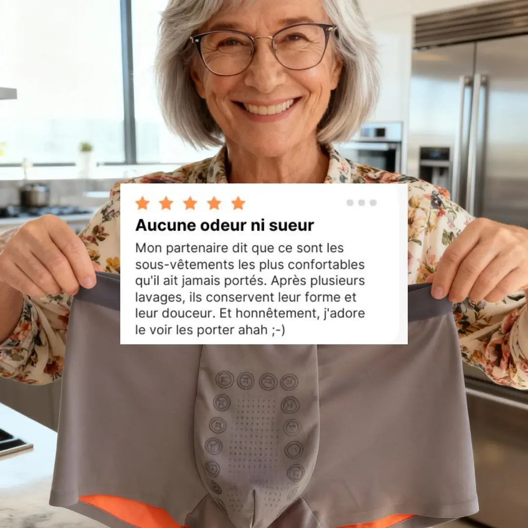 Le Boxer Double Poche 3D Ventilée – Anti-Odeur, Anti-Irritation.