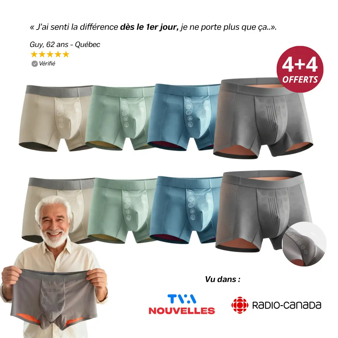 Le Boxer Double Poche 3D Ventilée – Anti-Odeur, Anti-Irritation.