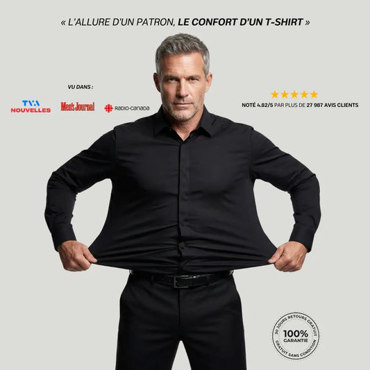 Chemise Flex Pro™ - Infroissable, Coupe Ajustée.