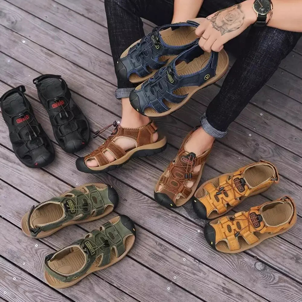 TerraStep™ – Sandales Ergonomiques Tout-Terrain pour Hommes
