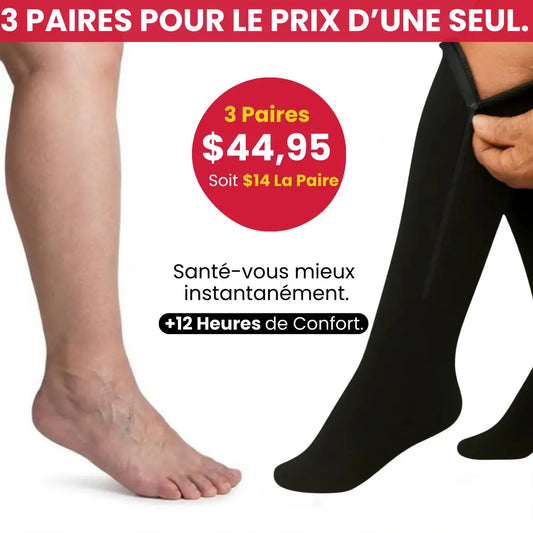 3 Paires ZipFlow® Pour Le Prix D'Une Seul.